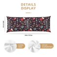 thumbnail image 3 of Picia Merry Christmas Body Pillow Cover - Super Soft Microfiber 20x54 Body Pillow Case - Envelope Closure, Wrinkle, Stain Resistant Body Pillow Cover,Elegant Bedding, 3 of 8