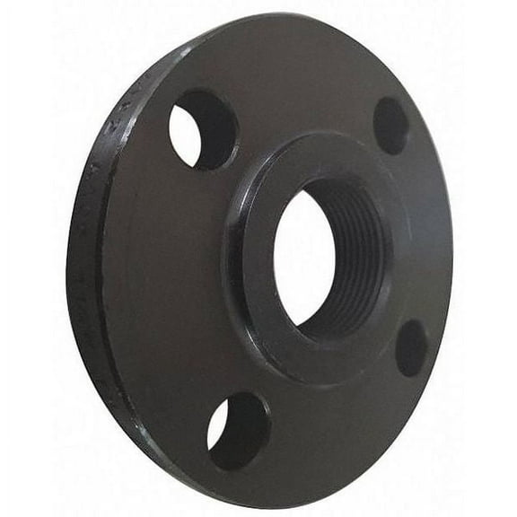 Flange Threaded Flange, 1" Pipe, NPT, Black Steel, Class 150