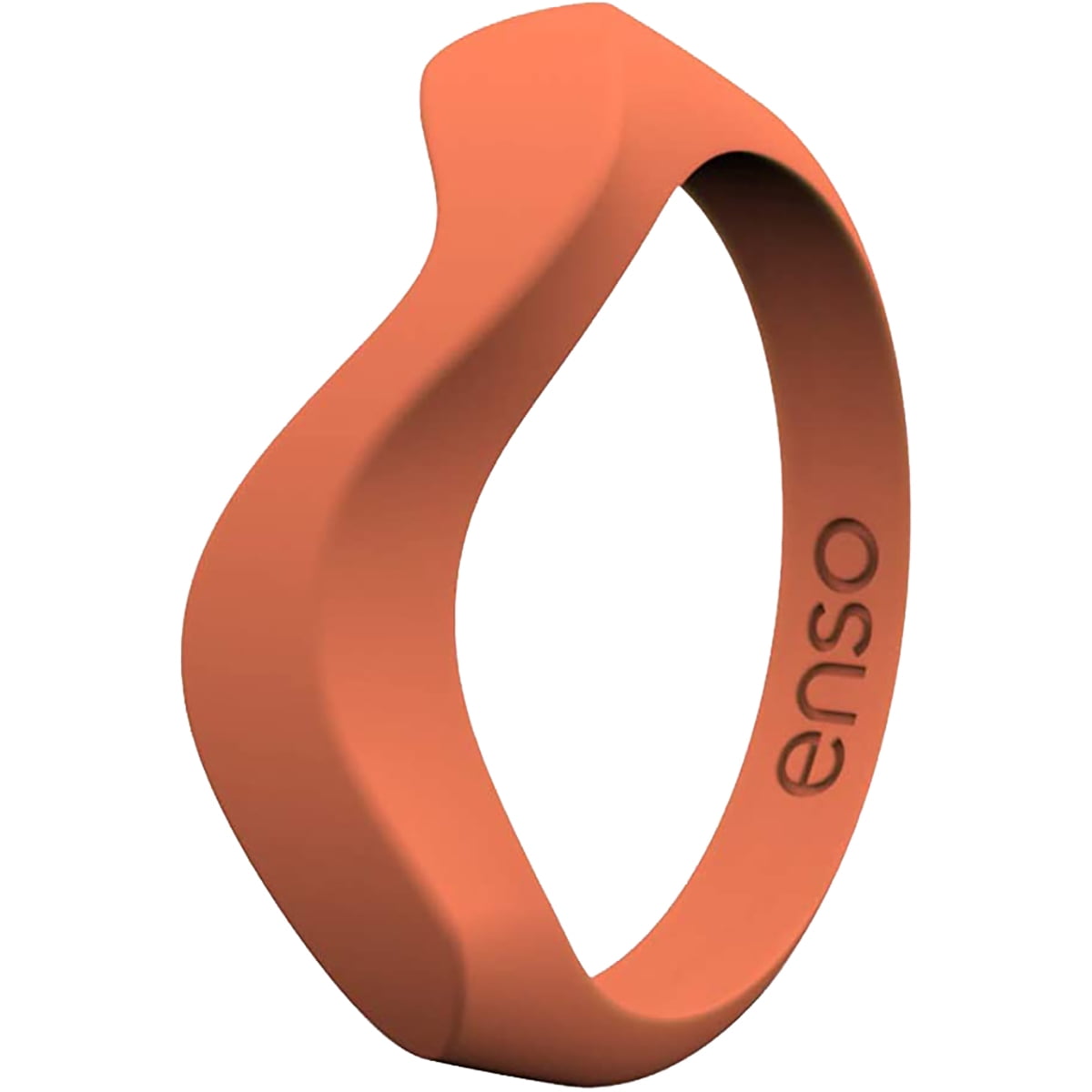 Enso Rings Wave Series Silicone Ring 8 Coral