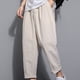 thumbnail image 5 of Pantalones largos para hombre, pantalones casuales, versátiles, de lino y algodón, pantalones holgados, pantalones de pierna recta de moda, pantalones para hombre, 5 of 5