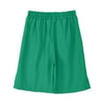 thumbnail image 5 of Patlollav Women'S Summer Linen Shorts Elastic Waist Casual Wide Leg Bermuda Shorts Plus Size Pants, 5 of 6