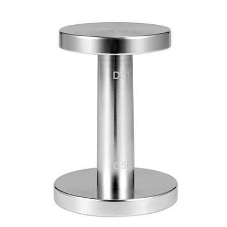 

58mm+51mm Coffee Distributor Bean Press Flat Base Portable Coffee Make Tool Coffee Pressure Hand Tamper for Outdoor