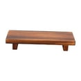 thumbnail image 4 of Bandeja con pedestal de madera multiusos, bandeja de jabón moderna con soporte de pedestal de madera Carbonizar, 4 of 9