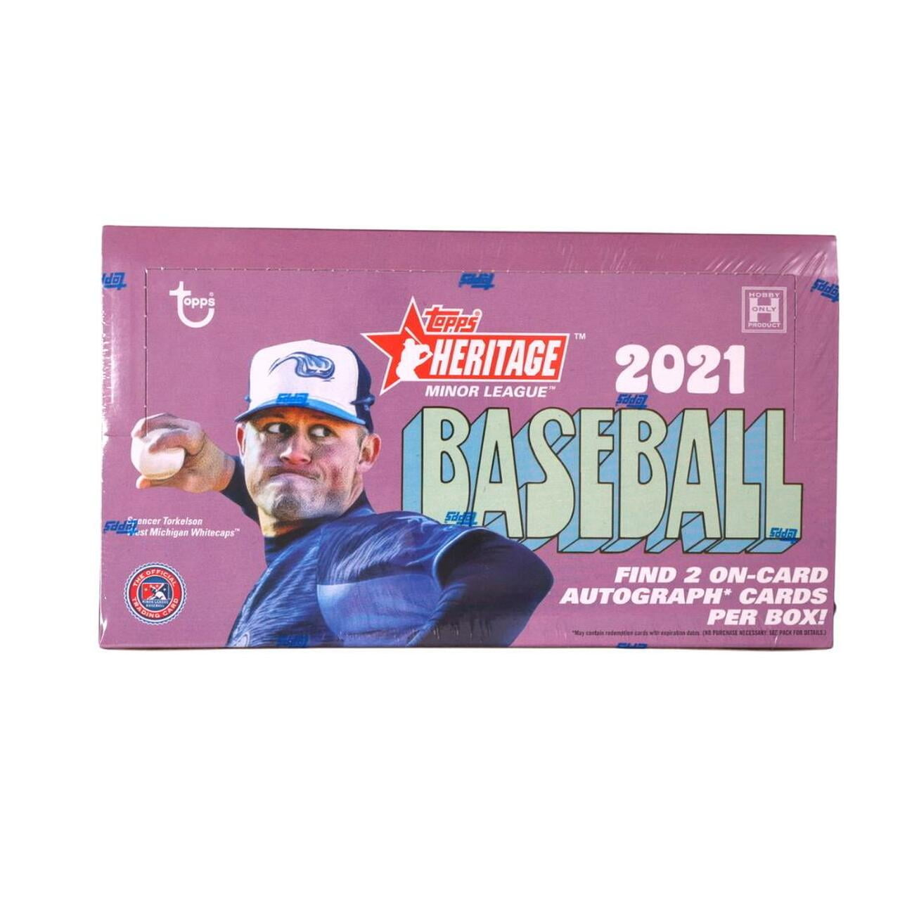 18 Packs/8 Cards: 2 Autos 2021 Topps Heritage Minor League Baseball Hobby 