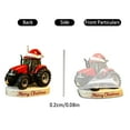 thumbnail image 7 of 3Pcs Tractor Christmas Ornament, "Merry Christmas" Snowy Base, Vintage Acrylic 2D 3.15Inch Hanging Decoration for Christmas Tree, Farmhouse Decor, Garden, Balcony, Restaurant, 7 of 7