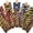 Red Black, variant on Jacob Alexander Men's College Stripe Y-Back Suspenders Braces Convertible Leather Ends and Clips - Gold Black