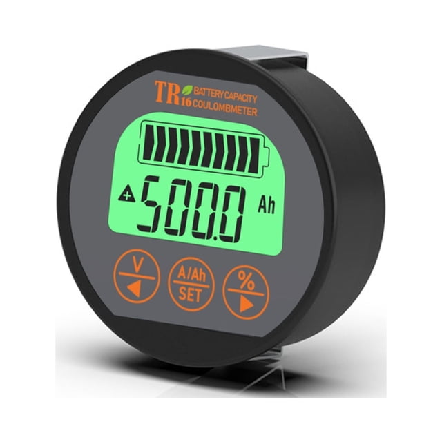 Labymos TR16 Waterproof Battery Capacity Tester Voltage Current LCD Display with Memory Function