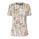thumbnail image 4 of Moda mujer Casual cuello redondo botón manga corta estampado suelto pulóver blusa camisa Tops Fridja  ghk427, 4 of 4