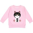 thumbnail image 2 of Inktastic 2nd Birthday Cat 2 Year Old Girl Toddler Sweatshirt, 2 of 4