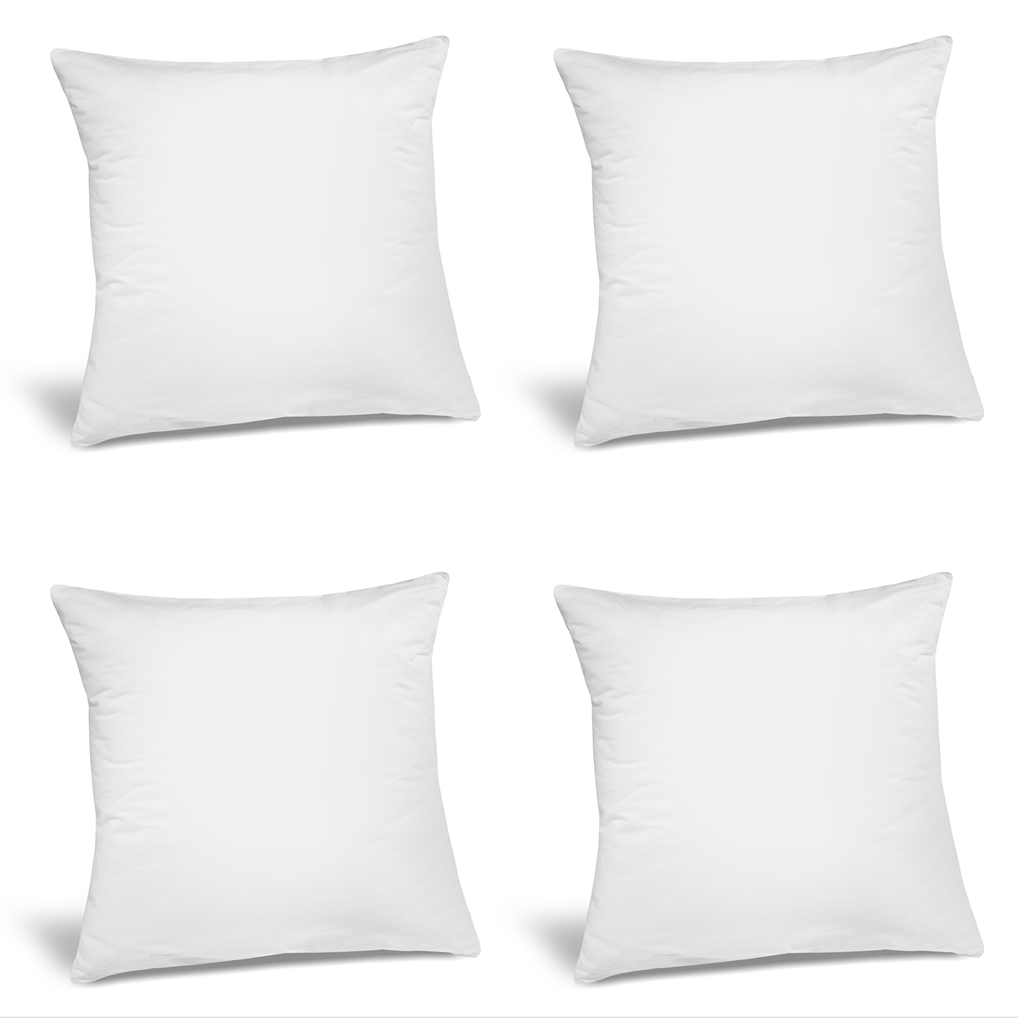 Lux Decor Collection Throw Pillows - 12 x 12 Pillow Insert Set of 4 ...