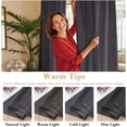 thumbnail image 5 of H.VERSAILTEX Blackout Thermal Insulated Window Curtains Bedroom Darkening Black out Drapes for Living Room Back Tab/Rod Pocket Draperies, 2 Panels, 52" x 84", Charcoal Gray, 5 of 6