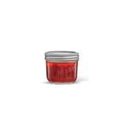 Wide Mouth Small Mason Jars with Airtight Lids, Labels and Measures - 8 oz - [Set of 6] Airtight Canning Jars, Glass Jar