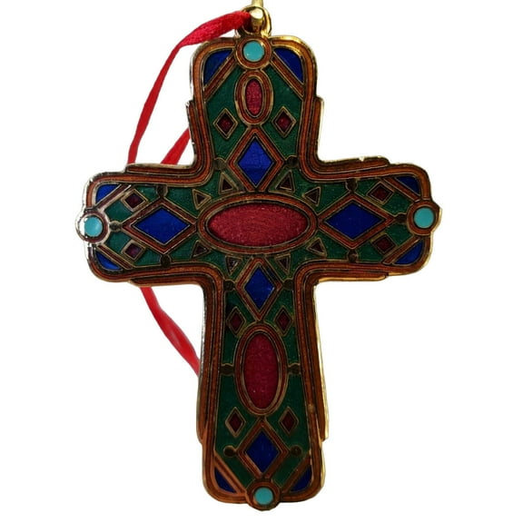 1998 Cross of Peace (Cross) Hallmark Keepsake Christmas Tree Ornament - QX6856