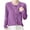 Purple, variant on Wancir Womens Long Sleeve V-Neck Button Down Cardigan Sweaters Knit Open Front Lightweight 2024 Ladies Fall Outwear