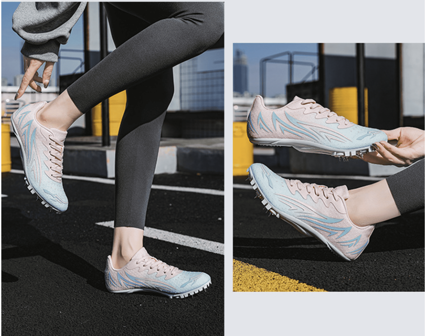 OnyxTrek Track and Field Shoes for Men Women 8 Spikes Boys and Girls Kids Running Racing Shoes