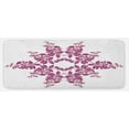 thumbnail image 1 of Purple Kitchen Mat, Autumn Vine Bridal Flower Bouquet Vintage Style Circle of Leaves Laurel Wreath, Plush Decorative Kitchen Mat with Non Slip Backing, 47" X 19", Violet White, by Ambesonne, 1 of 1