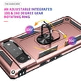 thumbnail image 5 of Feishell Hybrid Armor Phone Case for Google Pixel 6a,Military Grade Shockproof 360 Rotatable Metal Ring Holder Kickstand Support Magnetic Car Mount Dual Layer Protective Phone Cover,Rosegold, 5 of 8