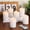 White, variant on White Flameless Votive Candles with Remote , 2x3 inch Flickering Small LED Wax Pillar Candles 6 Pack