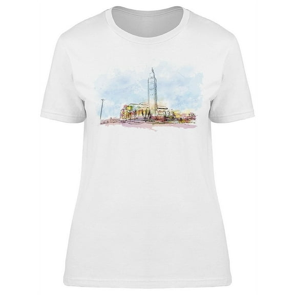 Building View Casablanca T-Shirt Women -Image by Shutterstock, Female XX-Large