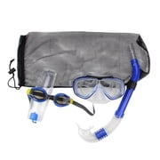 Pool Master 3pc Aqua Islander Adult Scuba Gear Combo Pack - Medium/Large - Blue/Black