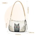 thumbnail image 3 of Monster Cat Houses TowersWomen Small Shoulder Bag Crossbody Tote Hobo Bags Purse Clutch Handbags with Chain Strap for Women, 3 of 7