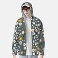 thumbnail image 4 of Sigee Flowers and Bee Print UPF50+ Men's Sun Protection Hoodie Shirt SPF UV Shirt Long Sleeve Fishing Outdoor Lightweight, S-3XL, 4 of 9