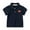 Navy Blue, variant on LYMAYTER 1-6 Years Boys Stand Shirts Tops for Kids Toddler Summer Printing Shirts Short Sleeve T-Shirt Cotton Buttons Tees Shirts