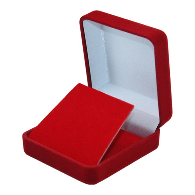 Xuanheng Velvet Badge Display Box Badge Display Holder for Commemorative Coins Badges Red White