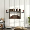 thumbnail image 4 of Mack Wood Reclaimed Oak Decorative Wall Rack with 4-Hook, 4 of 16