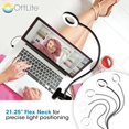 OttLite Capture ClipOn LED Selfie Ring Light for Desks Conference