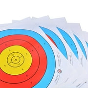 40x40cm Coated Paper Target Sheets, 36.7cm Diameter Target Rings, 10 Sheets, Durable Shooting Practice Targets