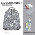 thumbnail image 2 of Floral and Hummingbird Illustration School Backpack Durable Students Backpack with Watercolor Flower Pattern for Everyday Use and Travel, 2 of 6