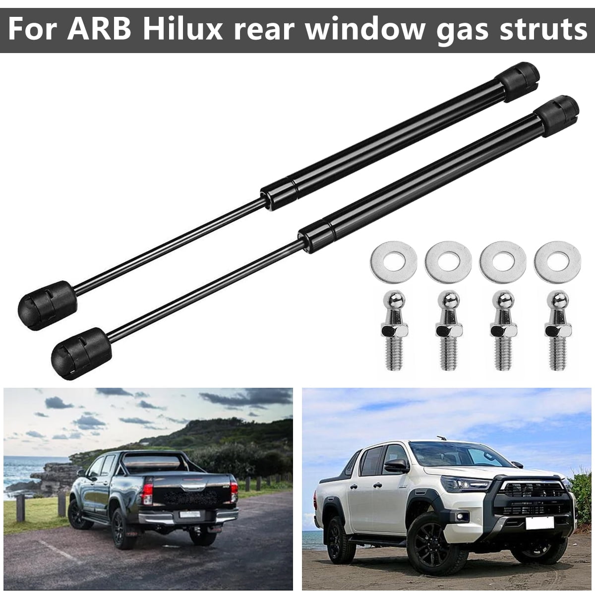 Lochimu Pack of 2 160N Gas Strut Stainless Steel Gas Strut Lift Support