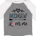 thumbnail image 4 of Inktastic Memaw Grandma Loves Me Girls Long Sleeve Baby Bodysuit, 4 of 5