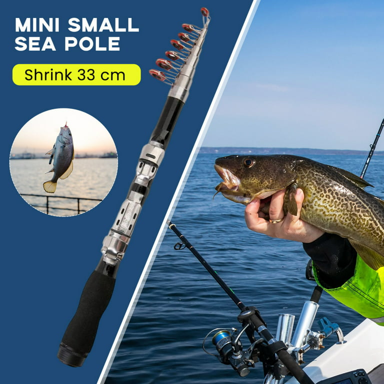 Portable Telescopic Fishing Rod With Strong Waist Strength For