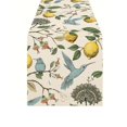 thumbnail image 2 of PoyoKee Table Runner, Bird Lemon Print Table Cloth, Botanical Floral Tablecloth Party Decorations for Kitchen and Dining, Home Decor, 72 x 13 inch, 2 of 6