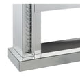 thumbnail image 3 of Wood and Mirror Electric Fireplace with Embedded Faux Crystals, Clear, 3 of 5