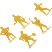 EXCEART Tiny Engineering Man Model Toy Street Signs Playset Traffic Signs Playset Construction Model Toys Construction Site Pretend Play Toy Cake Topper for Children Play 45pcs
