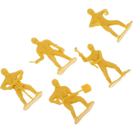 EXCEART Tiny Engineering Man Model Toy Street Signs Playset Traffic Signs Playset Construction Model Toys Construction Site Pretend Play Toy Cake Topper for Children Play 45pcs