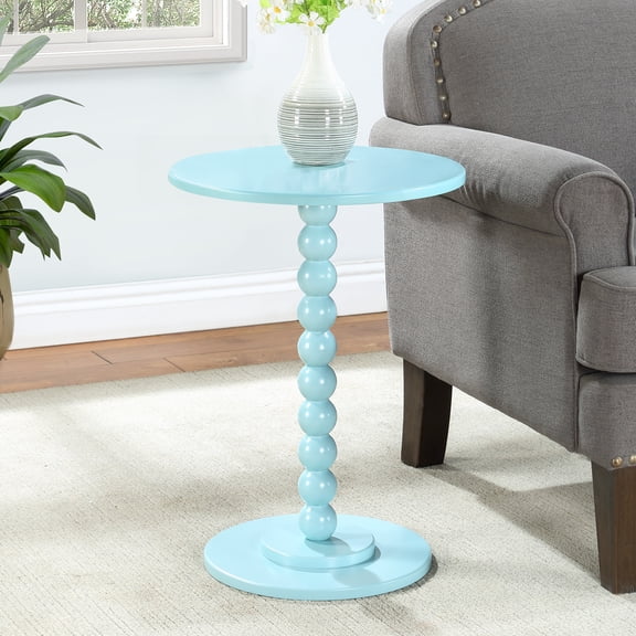Classic Accents Venetian Islands Spindle Table in Blue Wood Finish