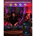 thumbnail image 4 of Smart RGBIC Curtain Lights 7.9×7.9FT, 256-LED Color-Changing Backdrop Lights with App Control, Music-Sync Fairy Lights for Christmas, Bedroom, Party Walls, Weddings, Outdoor, Patio & Holiday Decor, 4 of 7