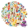 thumbnail image 3 of 35pcs-50pcs Colorful Stationery Stickers Summer Kids Stickers Tropical Teacher Reward Stickers for Laptop Suitcase Luggage, 3 of 9