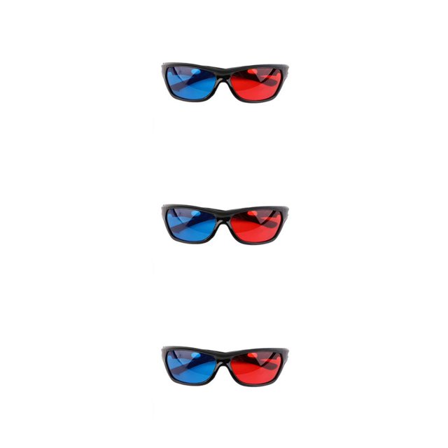 Sidaley 3D Glasses Simple Children Adults Television High Anaglyph Definition Fitting Accessories Eyeglasses Eyewear Eyeglass Movie Type2 NO2