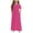 Hot Pink., variant on Agkizg Girls Short Sleeve Dresses Crewneck Solid Color Casual A Line Cottons Girl Sundress Dresses