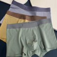 thumbnail image 2 of Loose Sports Trunk Briefs Men's Panties Modal Cotton Striped Boys Boxers Shorts Trendy Breathable Solid Color Latest Style Male, 2 of 5