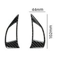 thumbnail image 6 of 3Pcs Carbon Fiber Interior Steering Wheel Accent Cover Trim For Fiat 500 2012-15, 6 of 6