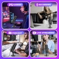 thumbnail image 3 of ZealSound Professional USB Condenser Microphone, Metal Reverb Noise Canceling, Headphone Output, Volume Control, Microphone Gain Control, Mute Button, for PC, Mac, Gaming PS 4&5, 3 of 10