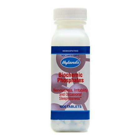 - Hyland's Biochemic Phosphates Tablets, Natural Relief of Nervous Exhaustion, Irritability, and Sleeplessness, 1000 Count