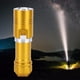 thumbnail image 5 of Linterna LED L2 Antorcha 100 M Buceo Impermeable para Acampar Atenuación Continua Dorado, 5 of 14