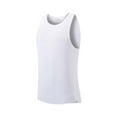 thumbnail image 1 of Men's Mesh Compression Slimming Tank Top, 4-Way Stretch Posture Support Chest Abdomen Body Shaper Gym Workout Undershirt,White,XL, 1 of 4